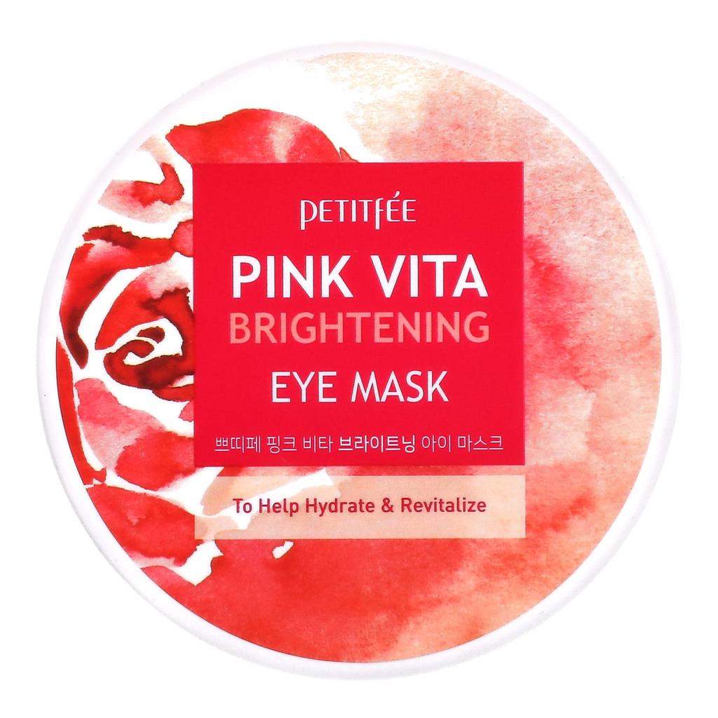 Petitfee Pink Vita Brightening Eye Mask, 60 Units, 70g