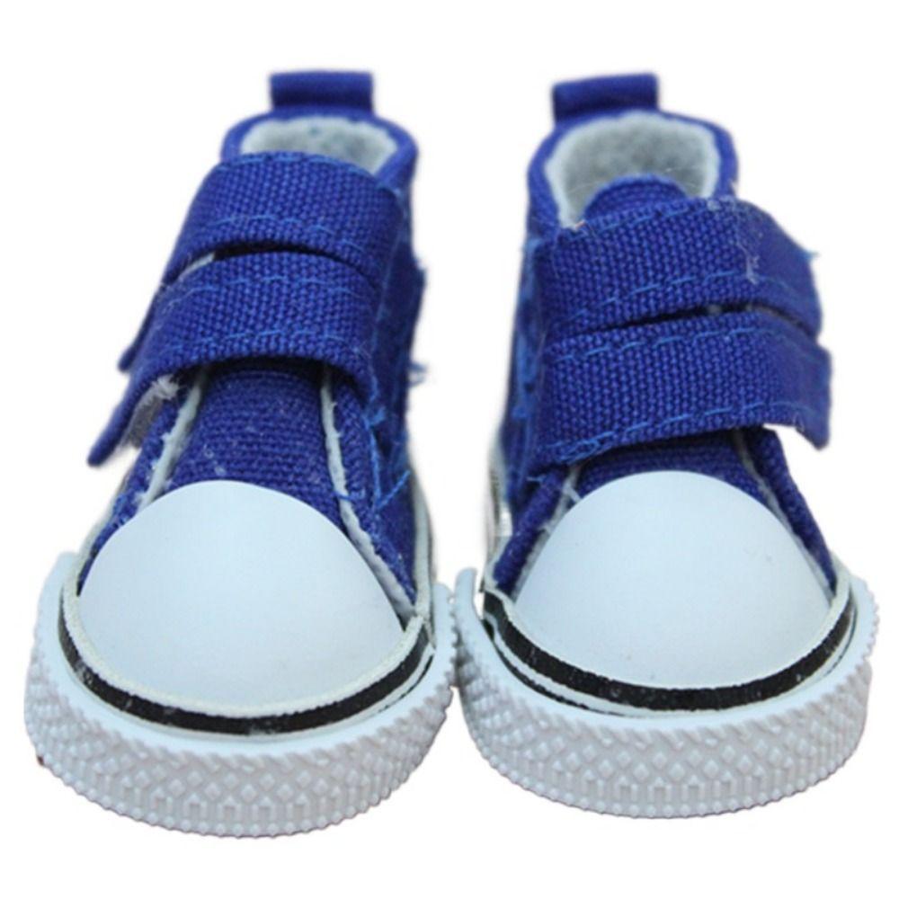 1 Pair DIY Doll Canvas Shoes Mini Doll Sneakers 1/6 Scale Mini Sneakers Blythe Doll Toy
