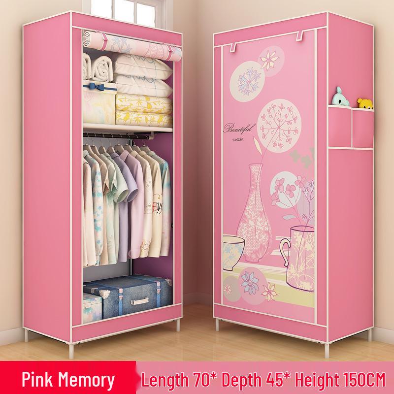 Yarui Fan Компактный пылезащитный тканевый шкаф для общежития