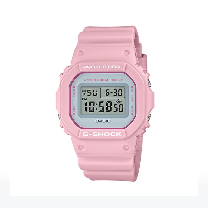 Casio Кастомизированные часы, модифицированная серия, кристалл, бриллиант, квадратные, электронный механизм, полимерный ремешок, одинаковый стиль для мужчин и женщин, gra DW-5600SC-4