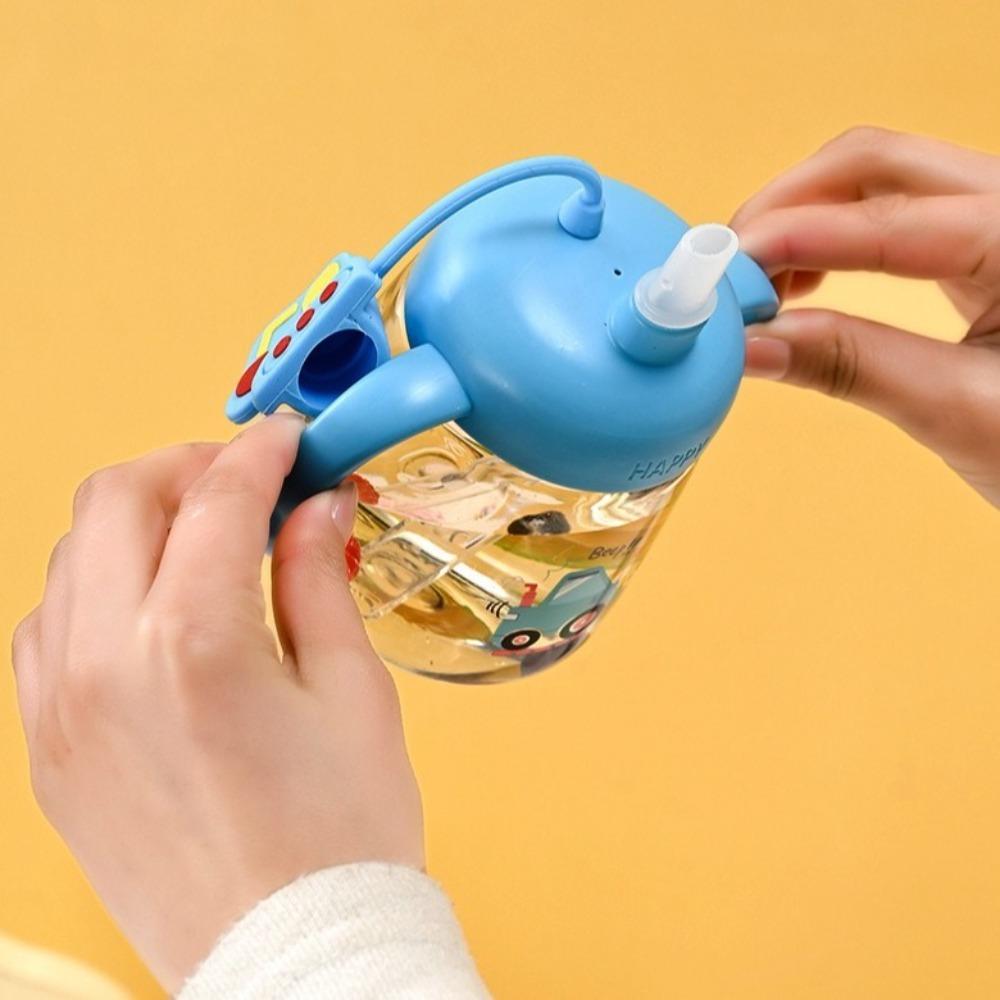 with Straw Baby Drinking Cup Cartoon Toddler Milk Cup Portable Baby Feeding Bottle Baby