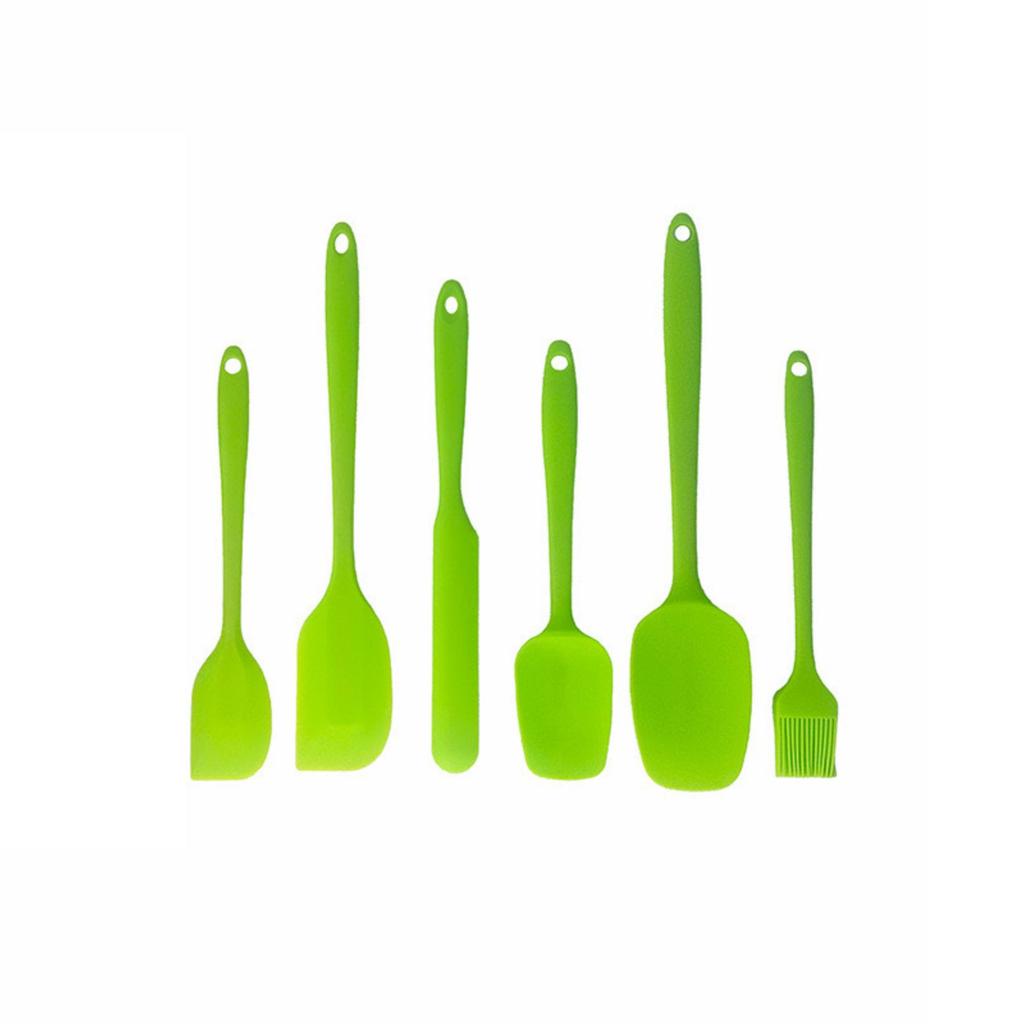 Силиконовый кухонный набор из 6 предметов Лопатка Кисточка для масла Скребок Набор инструментов Силиконовый скребок для крема Инструмент для выпечки Набор из шести предметов