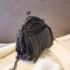 Casual Women Bags Designer Punk Style Chains Shoulder Bag Ladies Small Rivet Tassel Cross Body Bag Sac A Main