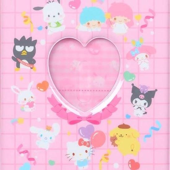 Фотоальбом Sanrio размера L с кармашками (Наслаждайтесь идолом) Персонажи ПВХ примерно 18 см в ширину 3,3 в глубину 22 в высоту 6-отверстий тип 12 листов (48 карманов) связующее вещество