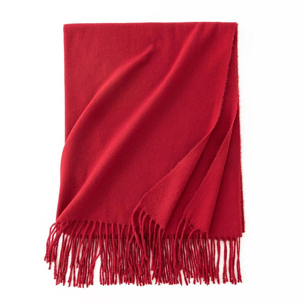 Cashmere Feel Scarf Autumn and Winter Korean Imitation Cashmere Girls High End Shawl Warm Scarf