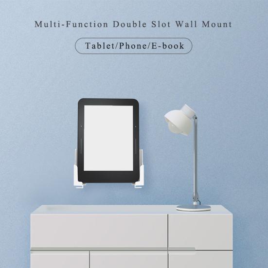 1 комплект настенного стабилизирующего кронштейна, высокая несущая способность, прочная подставка для телефона и планшета с двумя слотами