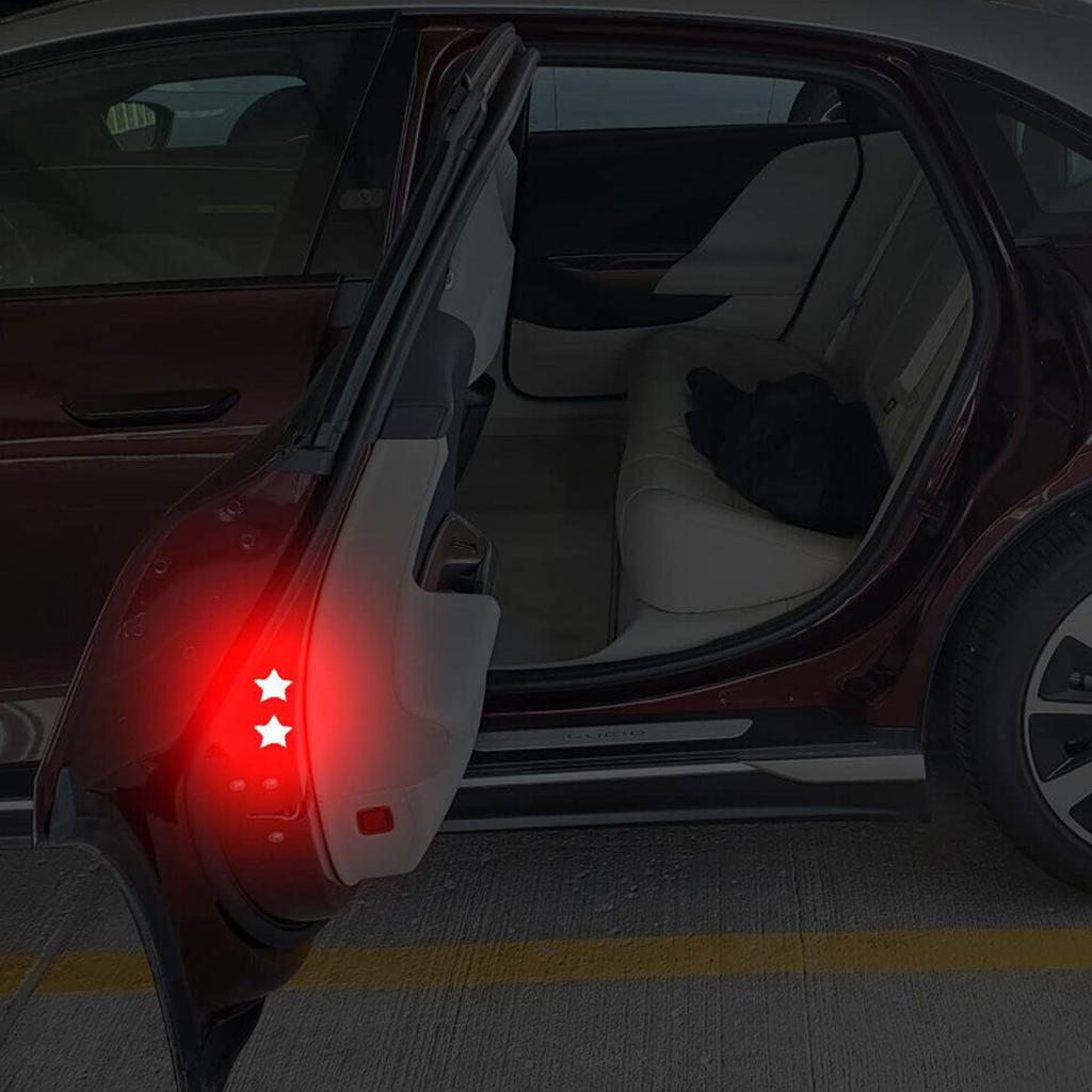 Pack of 6 Reflective Star Stickers for Vehicle Exterior Decoration Enhancing Nighttime Safety Offering High Visibility