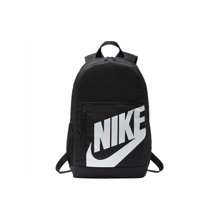 Nike Школьный рюкзак Elemental с большим логотипом, съемный пенал, полиэстер, унисекс, черный BA6030-013