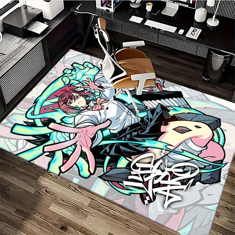 1pc Anime Cartoon Design Office Chair Mat - Lidar Arto - Non-Slip Carpet for Home Decor, Gaming Room, Seasonal Gift.U068