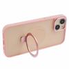 For iPhone 14 Plus Case Compatible with MagSafe Skin-Touch Kickstand TPU+PC Phone Shell