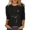 Женская одежда, весенне-осенние повседневные пуловеры, футболки с длинными рукавами и принтом, женские модные топы