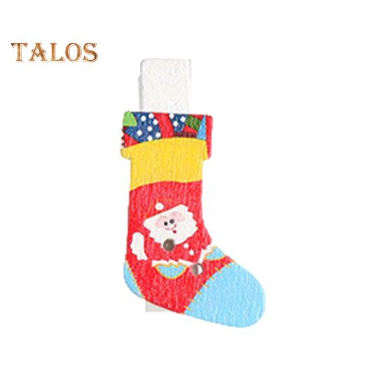 50 шт. деревянных зажимов, мини-прищепок, маленьких, изысканных, с рисунком снежинок, деревянных зажимов для подвешивания рождественских открыток, фотографий, поделок, красных, зеленых, крошечных зажимов с