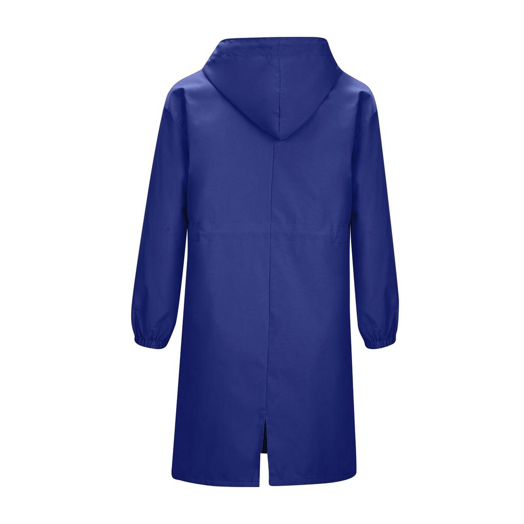 Женский осенне-зимний повседневный темпераментный однотонный плащ в длинной куртке