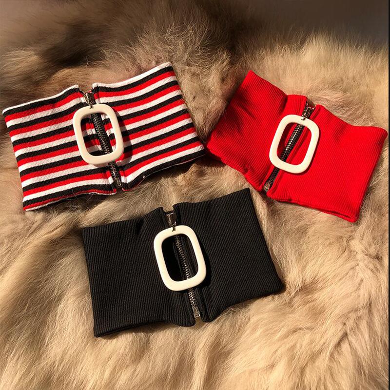 Removable Collars For Women Vintage Zipper Fake Collar Women Detachable Collars Stand Women Shirt False Collars Nep Kraagie