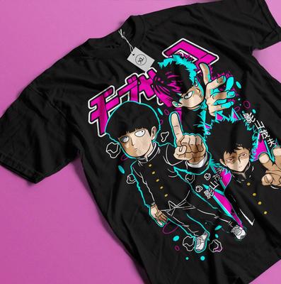 Футболка унисекс с изображением манги Mob Psycho 100, аниме и комиксов, все размеры.