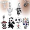 Crown Skull Angel Nun Halloween Pendant Jewelry Beads For Original Bracelet Plata De Ley Boutique Charms Gift