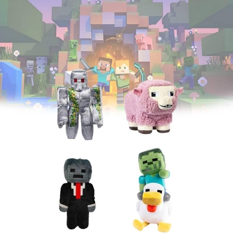 Cute Minecraft Cartoon Plush Toy Boys Children Birthday Gift Doll Companion