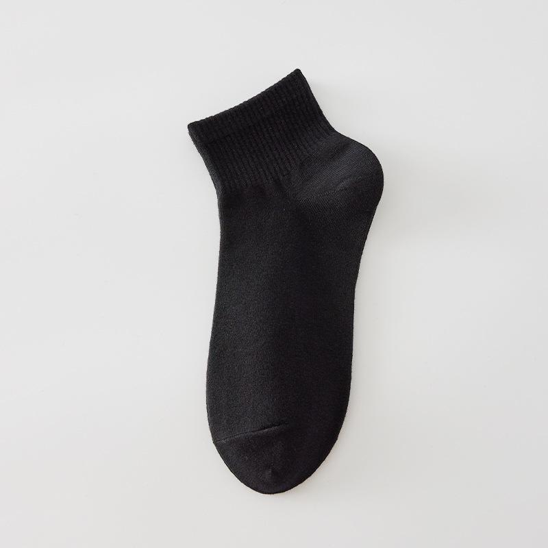 Белые женские тонкие летние носки из дышащего хлопка с низким вырезом