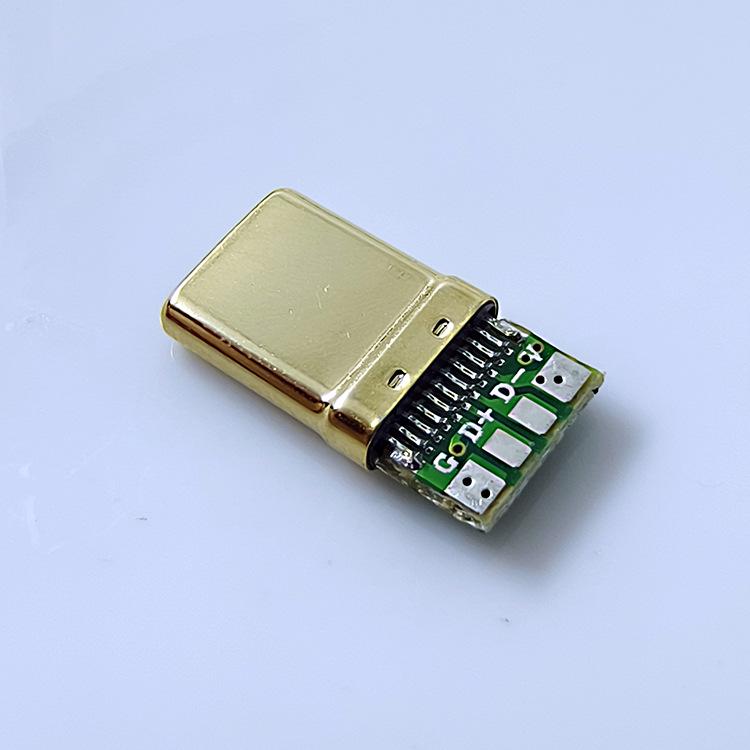 Позолоченный USB-разъем Micro Type-C: Высококачественная клавиатура, Флеш-накопитель, Усилитель для наушников, Кабель для передачи данных для мобильного телефона.