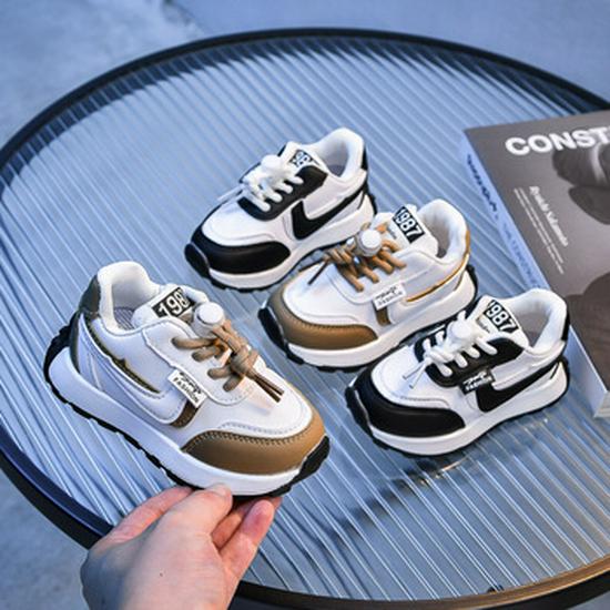 Korean Style 2023 Black Leather Shoes for Kids: Autumn Soft Sole Boys' and Girls' School Performance Footwear