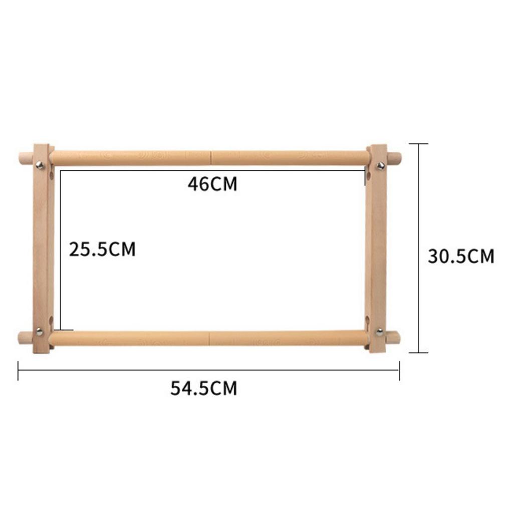 Wooden Tapestry Scroll Embroidery Frame Cross Stitch DIY Craft Sewing Tool