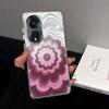 Чехол для OPPO Reno8 T 5G, переливающийся градиентный цветочный прозрачный чехол, противоударная защита объектива камеры