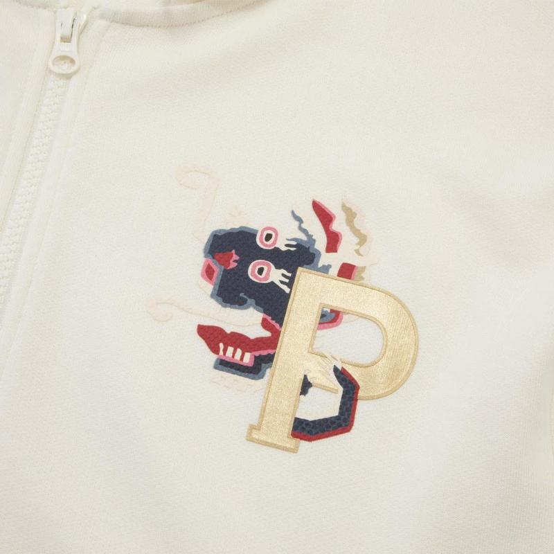 Puma Cny Series Cartoon Anime Pattern Knitted Hooded Sports Sweatshirt Women Sweatshirt Off-White 627272-65