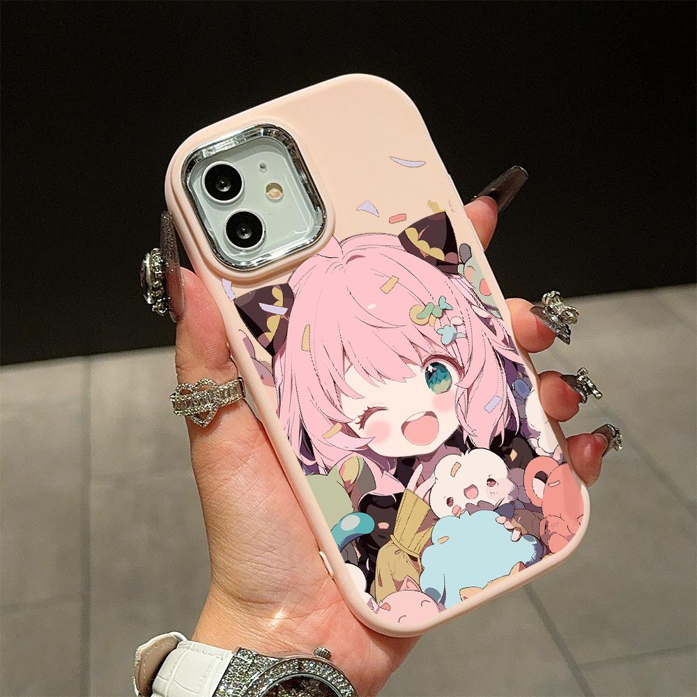 For OPPO A16 A38 A57 A58 A74 A78 A98 Reno8T Reno13F Realme C25S C53 C65 Cartoon Black Cat Silver Edge Soft Liquid Silicone Protective Casing