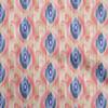 Cotton Poplin Beige Fabric Ikat Craft Projects Decor Fabric Printed By The Yard 42 Inch