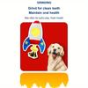 Durable Plush Dog Chew Toy with Squeaker - Rocket & Airplane Echo Series