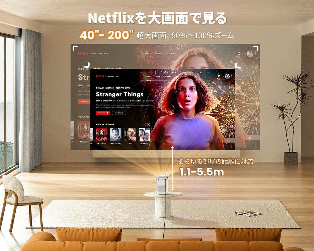 Проектор ETOE Компактный, оснащенный Google TV, Full HD 1080p 4K, совместимый с высокой яркостью, 500ANSI 5G WiFi Bluetooth Keystone HiFi SEAL, проектор для дома