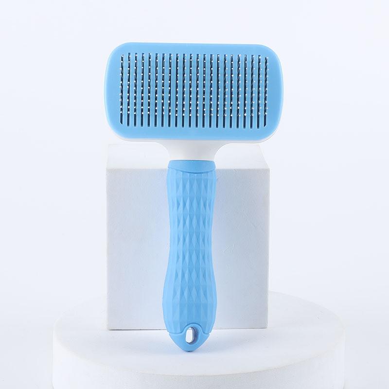 Cross-border Pet Comb Stainless Steel And Abs Material Blue/pink/grey