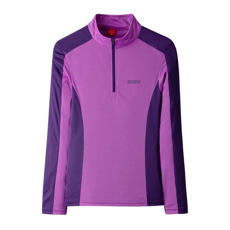 Быстросохнущая футболка с длинными рукавами, устойчивая к ультрафиолетовому излучению, подходящий по цвету, облегающая посадка, дышащая, солнцезащитная, для альпинизма