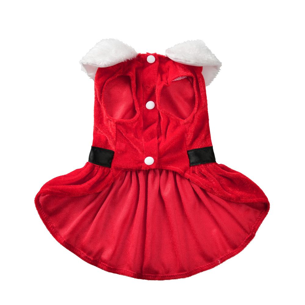 Pet Christmas Dress for Small Medium Dogs Cats Cozy Cute Puppy Santa Claus Outfits Chihuahua Yorkshire Princess Skirt Costume