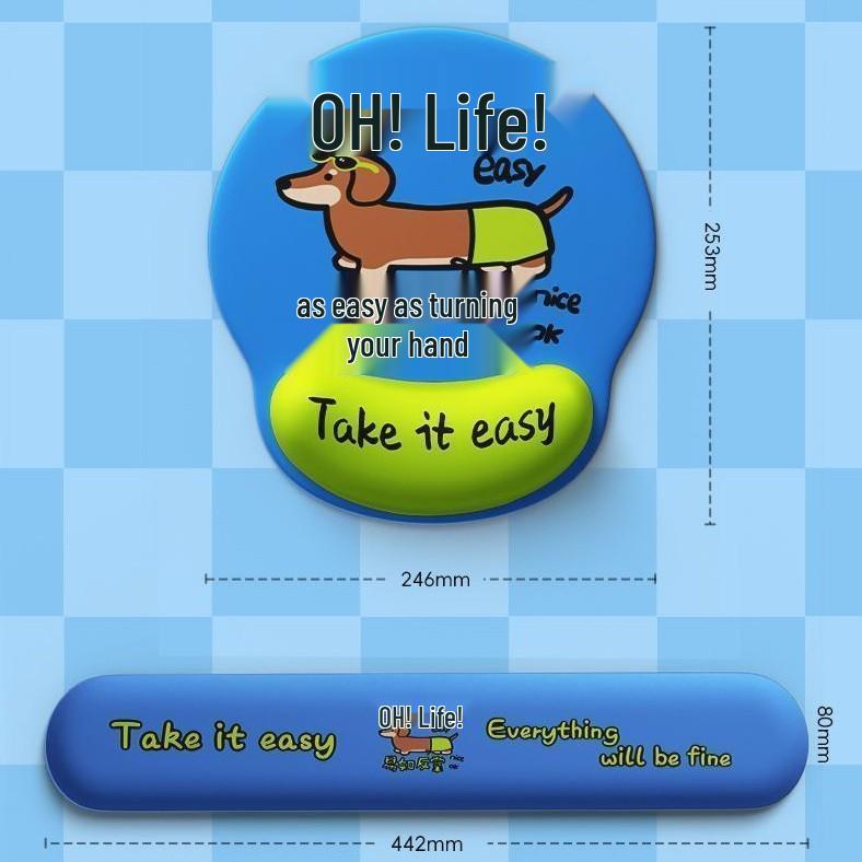 Customized Cartoon Gel Wrist Rest Mouse Pad - Thick, Non-Slip, Comfortable