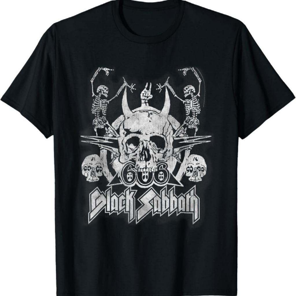 Официальная винтажная футболка Black Sabbath с танцующими скелетами