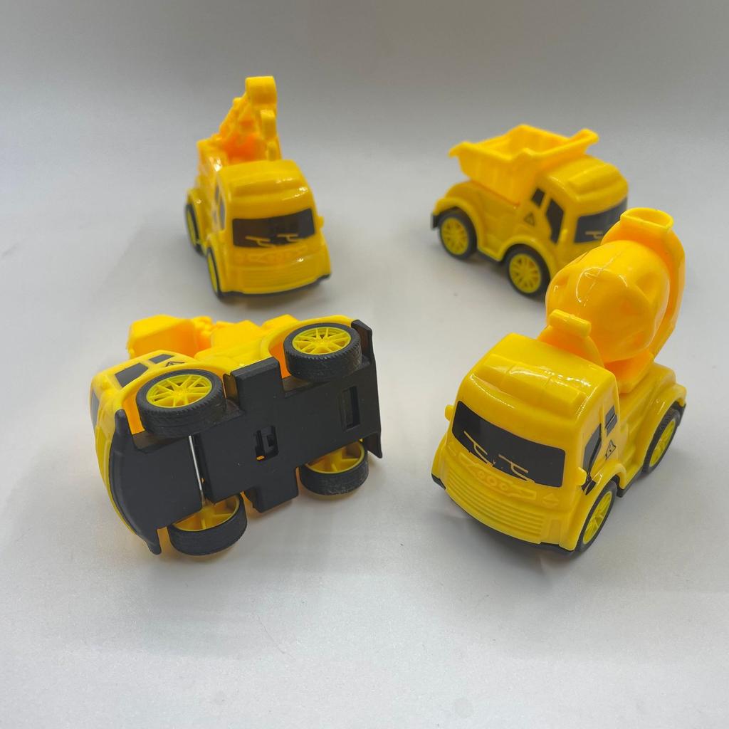 Mini Toys Pull-back Engineering/military/fire Engine vehicles/Sanitation Truck -16pcs