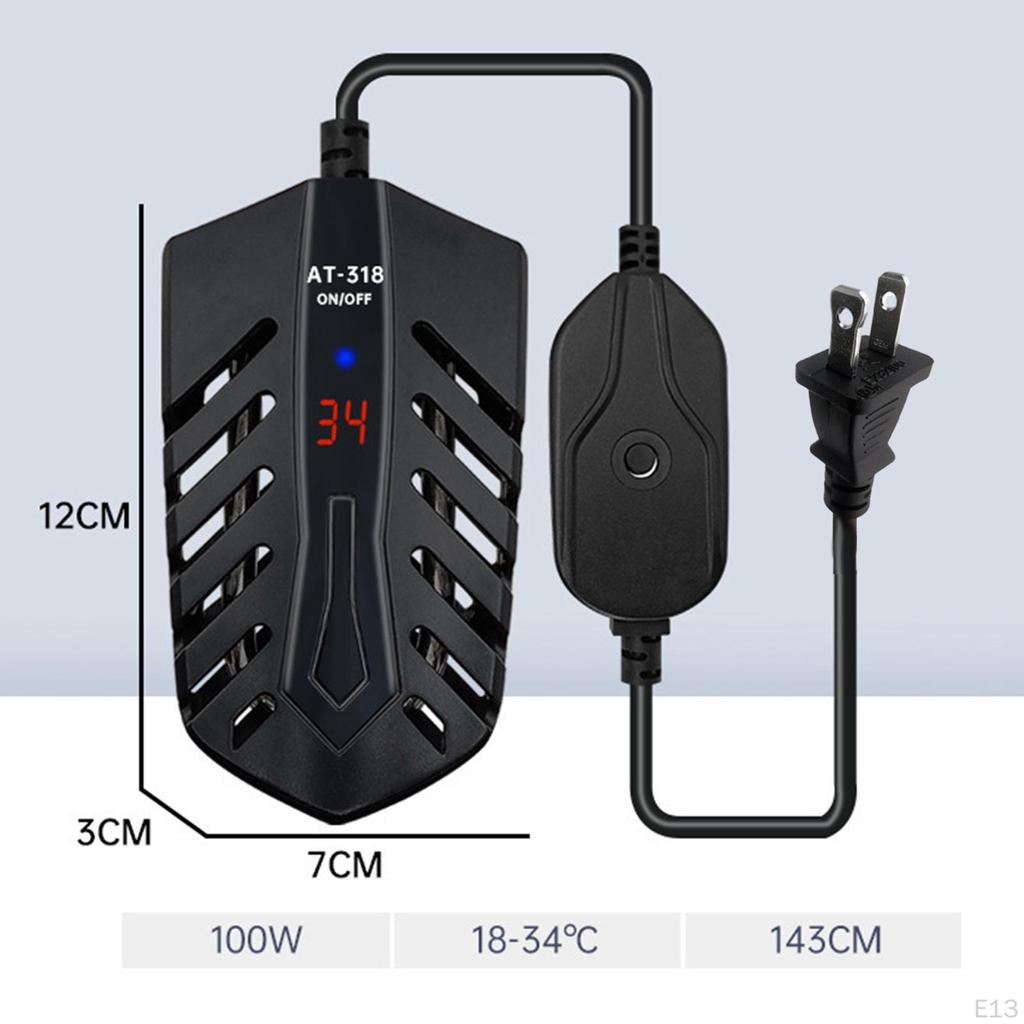 Нагреватель бака для аквариума, нагревательный стержень для черепахи, погружной пресноводный для рептилий