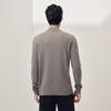 HLA Men's Slim Fit Khaki Mock Neck Cashmere Sweater