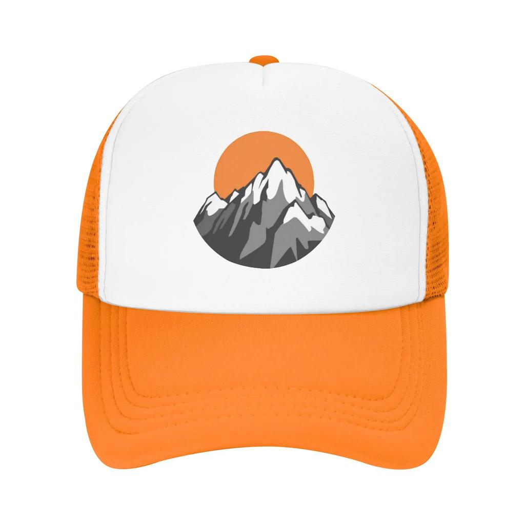 Sunrise Sun Mountain Custom Mesh Baseball Caps Unisex Adult Unisex Beach Bucket Hat Trucker Cap