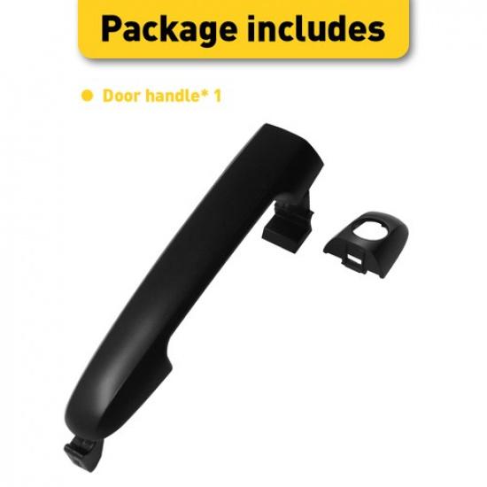 Front Left Side Exterior Door Handle Panel Fit Hyundai Black 2008-2010 Sonata GL