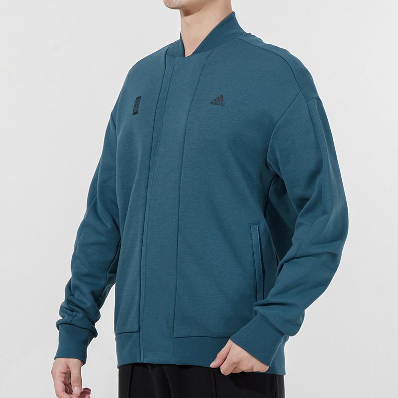 adidas Спортивная куртка с логотипом серии Wuji, мужская верхняя одежда, небесно-голубая H39209