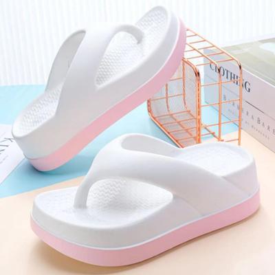 Летние тапочки из ЭВА с мягкой подошвой для женщин, повседневные удобные шлепанцы, женские сандалии на платформе, модные женские нескользящие пляжные шлепанцы