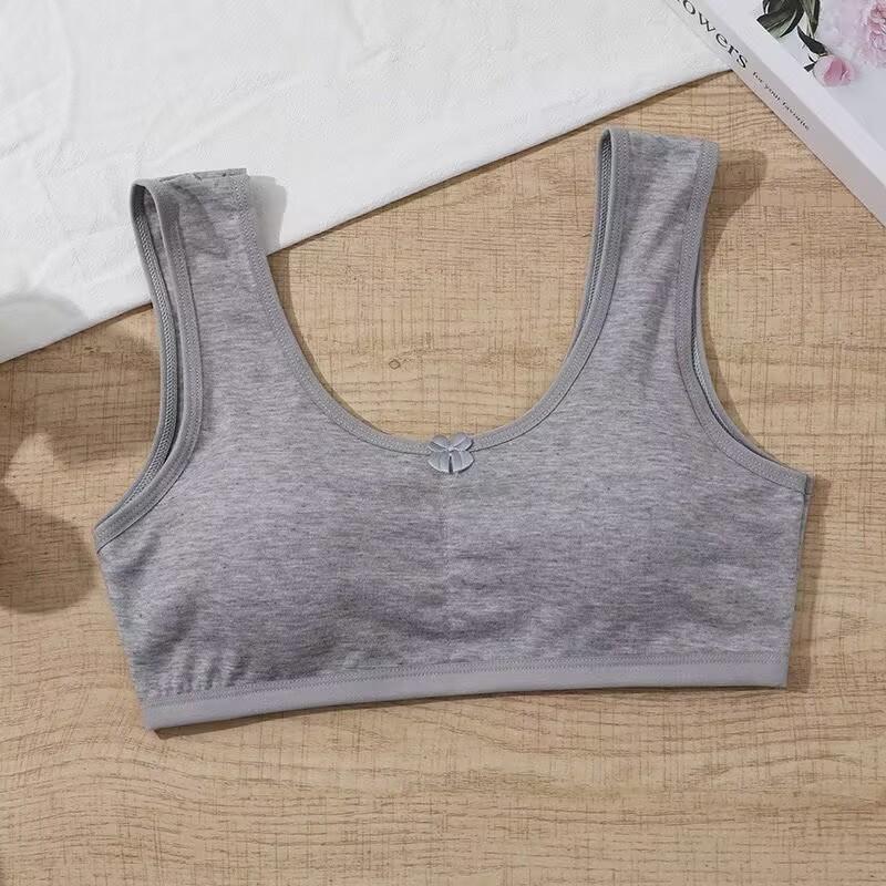 Бюстгальтер для девочек, дышащие подростковые бюстгальтеры для детей, нижнее белье для подростков, однотонный жилет для подростков, топы-трубы для девочек, нижнее белье