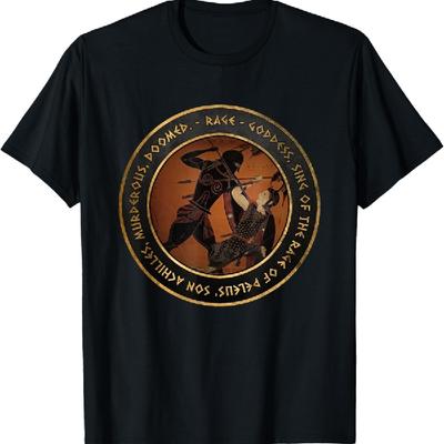 Ахиллес, древнегреческая история, Гомер, Илиада, футболка