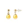 Boucles d'Oreilles - Pearls & Colors - Comète - Perles De Culture d'Eau Douce 6-7 Mm - Or Jaune 375/1000 - AAA+