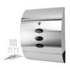 Wall Mounted Mailbox Stainless Steel High Hardness Rainproof Mail Post Box Curved Letterbox for
