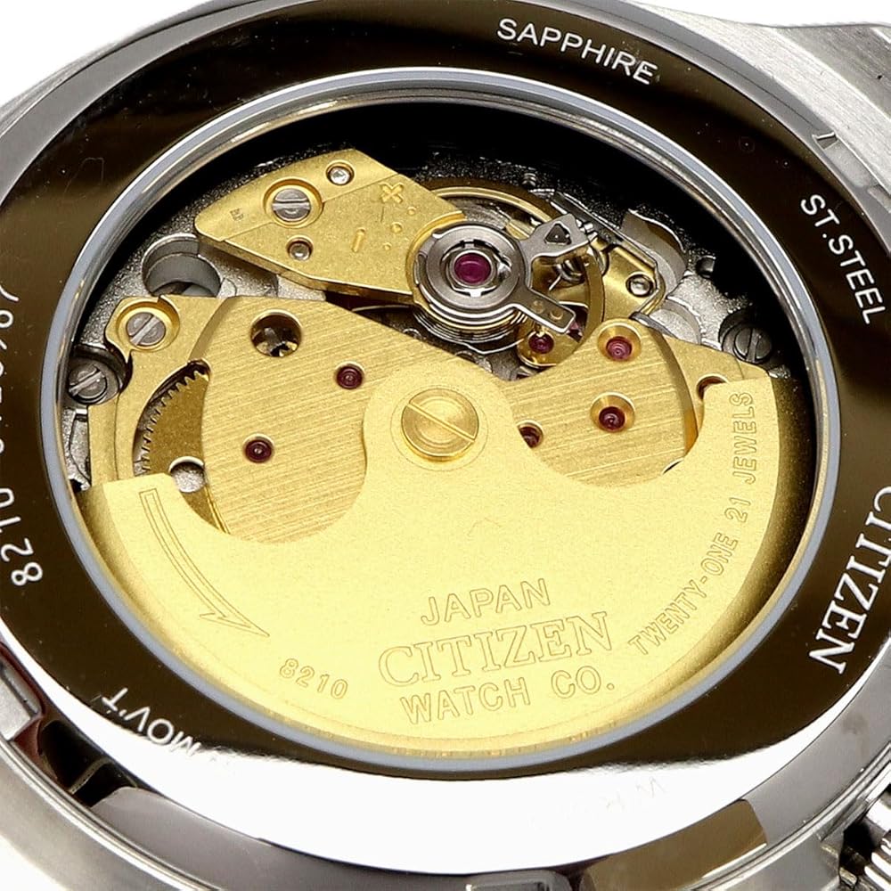 Мужские часы Citizen Tsuyosa Automatic NJ0151-53W Сапфировое стекло Разноцветные Радужные Индексы Серебристый