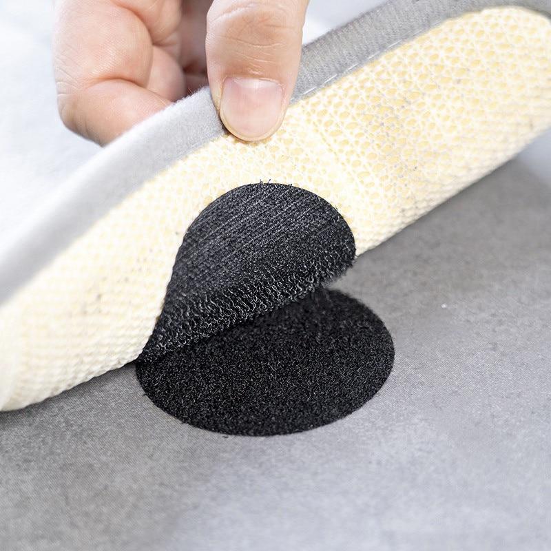 10pcs/set Non-marking Back Rubber Sofa Holder Multi-purpose Sheet Mat Non-slip Double-sided Magic Tape