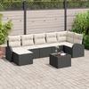 7-Piece Garden Sofa Set with Cushions Brown Poly Rattan vidaXL, 2-Seater Garden Sofa with Storage 3354806